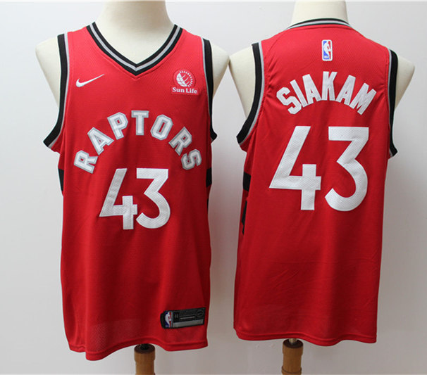 Mens Toronto Raptors #43 Pascal Siakam Nike Red Icon Edition Basketball Jersey
